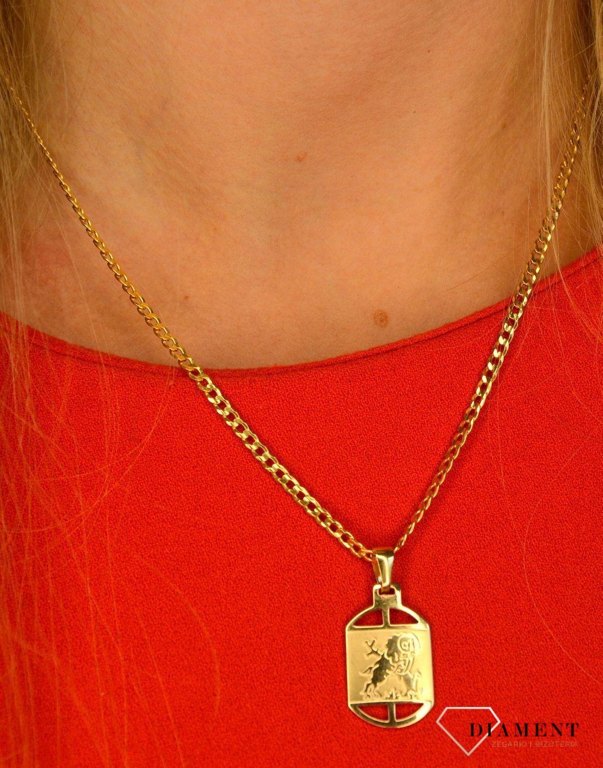 Złoty łańcuszek 585 pancerka 3 mm DIA-LAN-1121-585 3mm.jpg